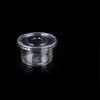 250ml Disposable Plastic Pudding Cups with Flat Lids