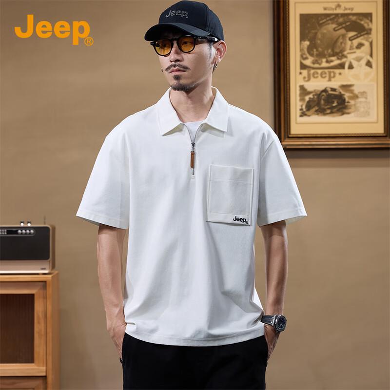 JEEP Men s Cotton Blend Stretch Polo Shirt M