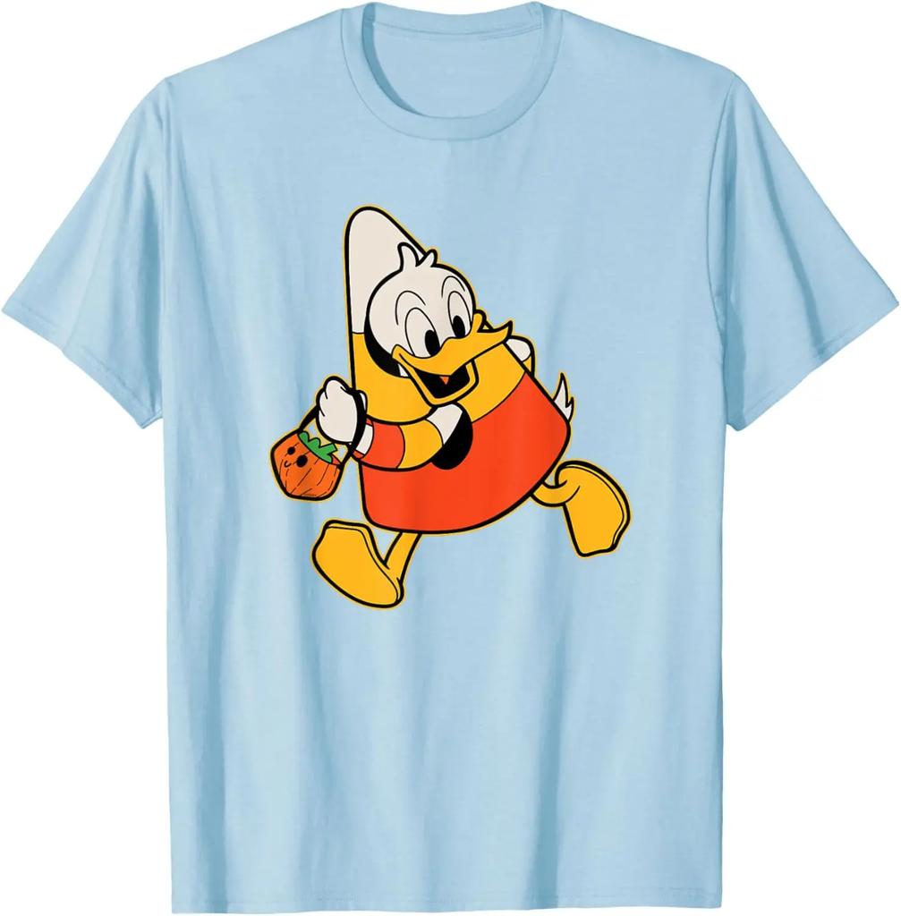 Hot Fashion Donald Duck Candy Corn Costume Spooky Cute Halloween T-Shirt S-4XL Four Seasons Gift Unisex
