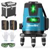 SEESII Green Laser Large Square Powerful LCD Stepless Brightness 2 Large Capacity Laser Aluminum Outdoor Rotating Laser Automatic High High Receiver