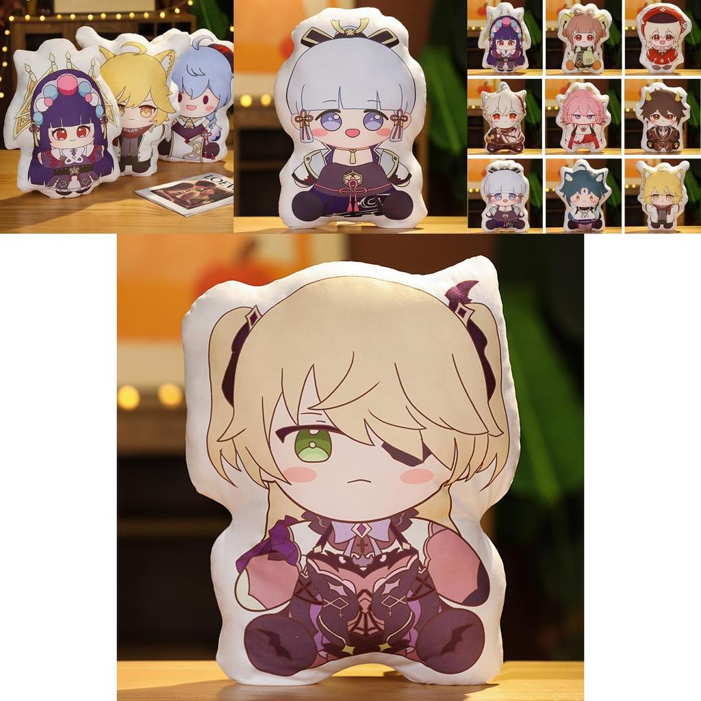 Soft Genshin Impact Plush Pillow Toys Characters Cushion Hugging Pillow For Game Fans