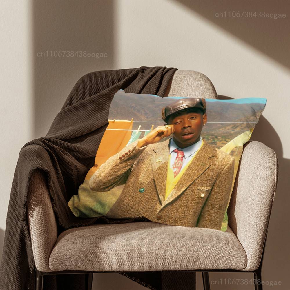 Rapper T-Tyler Funny Art  Throw Pillow Case For 45*45cm,55*55cm,30*30cm For Home Bedroom Decoration And Protector
