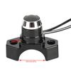Qiilu Motorcycle Handlebar Engine Start Stop Button Switch Universal for Most Motorcycles Dirt Bike ATV with 22mm Handlebar Model C Black