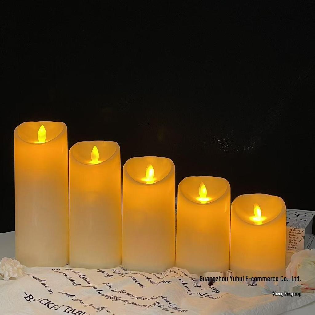 LED Remote-Controlled Smokeless Swinging Candles for Hotel & KTV Birthday Decor
