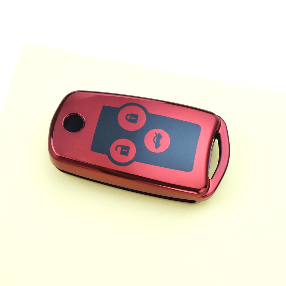 Fashion TPU 2/3 Buttons Shell Fob Holder Protector For Honda Fit Odyssey CRV City Accord Flip Key Case Cover Accessories