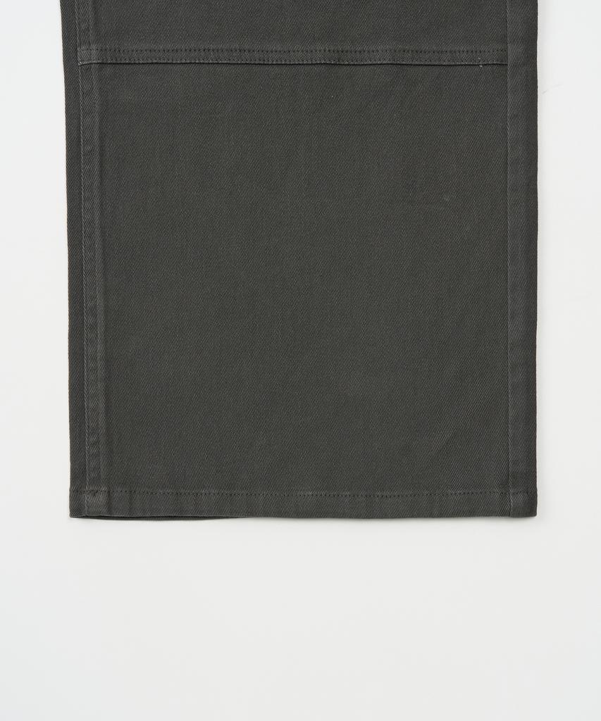 TOFFEE Cotton Washed Line Pants (Charcoal)