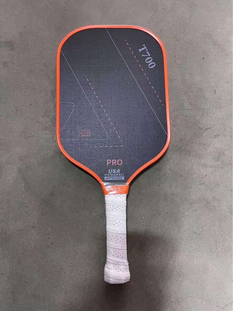 T700 Carbon Fiber Pickleball Paddle with Cloth Texture Frosting, 16mm Thickness, Professional Competition Quality.