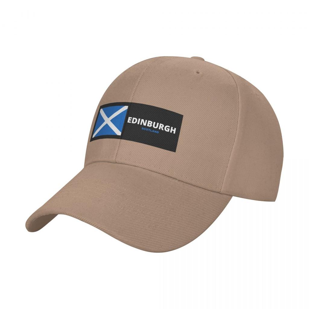 Edinburgh City with Scottish Flag Baseball Cap Anime Hat Uv Protection Solar Hat Golf Hat Genuine Women's Hats Men's