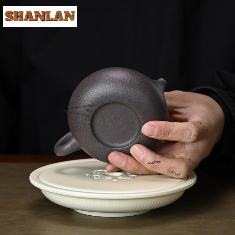 250ml Traditional Yixing Purple Clay Teapots Handmade Xishi Pot Raw Ore Sand Green Section Mud Kettle Zisha Tea Set Supplies