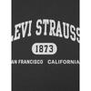 Levis Logo Print Simple Comfortable Raglan Long Sleeve T-Shirt Men Tops Charcoal Color-Block 002H5-0001