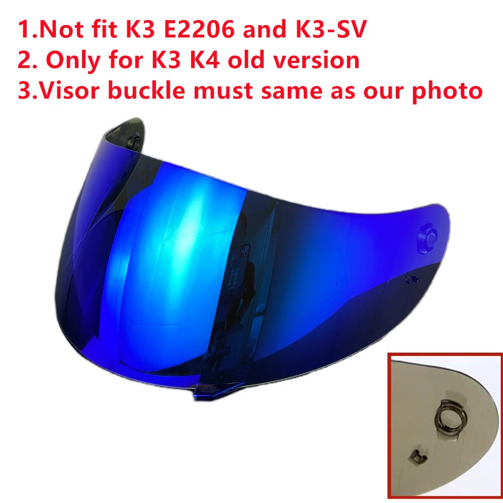 Alter K3 Visier für AGV Alte K3,K4 Gesichtsschutz Motorradhelm Zubehör