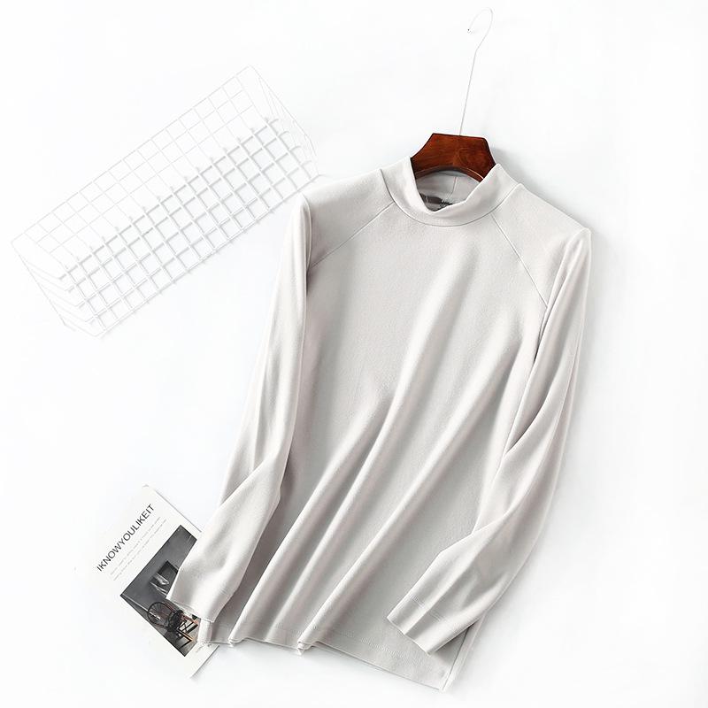 Men's Self-Heating Velvet Brushed Turtleneck Long-Sleeve Shirt for Autumn/Winter