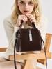 2025 Vintage Geniune Suede leather Tote bag women's handbag for work high quality top handle shoulder crossbody bag zipper