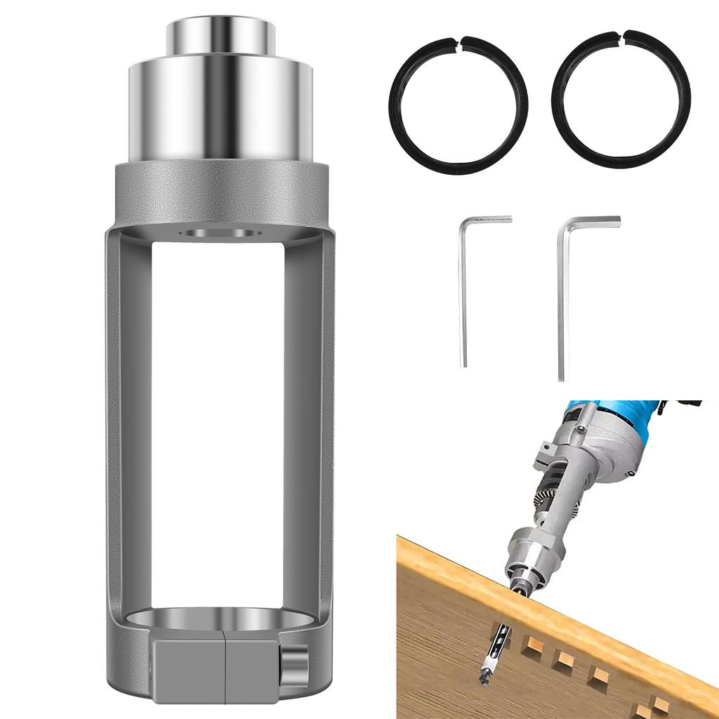 Square Hole Drill Bit Adapter Woodworking Square Hole Drill Fixing Bracket Mortising Attachment Accessories for Drill Press Mort