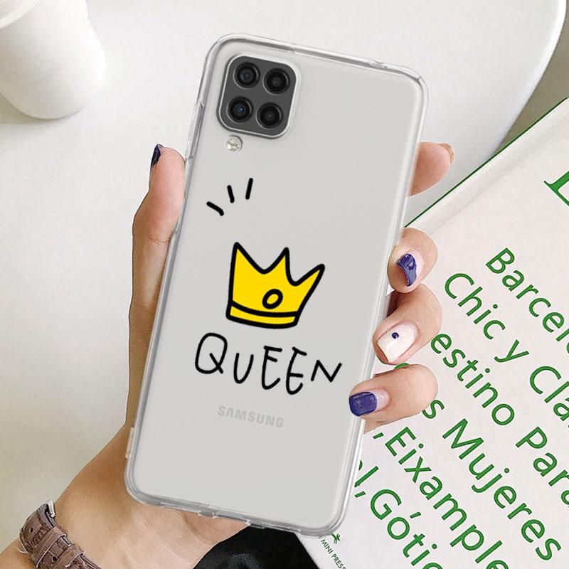 Klarer Fall für Samsung Galaxy A52 A12 A51 A32 A21s A71 A32 A22 50 A70 A31 A72 5G Telefonabdeckung Blumen Herz Coque Capa