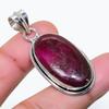 Natural Pink Labradorite Gemstone 925 Sterling Silver Jewelry Pendant 1.77" AP-14740