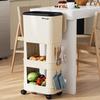 Kitchen Trash Cans Multi Functional Large Capacity Trash Bins Litter Bins Recycling Kitchen Food Waste Disposal with Wheels