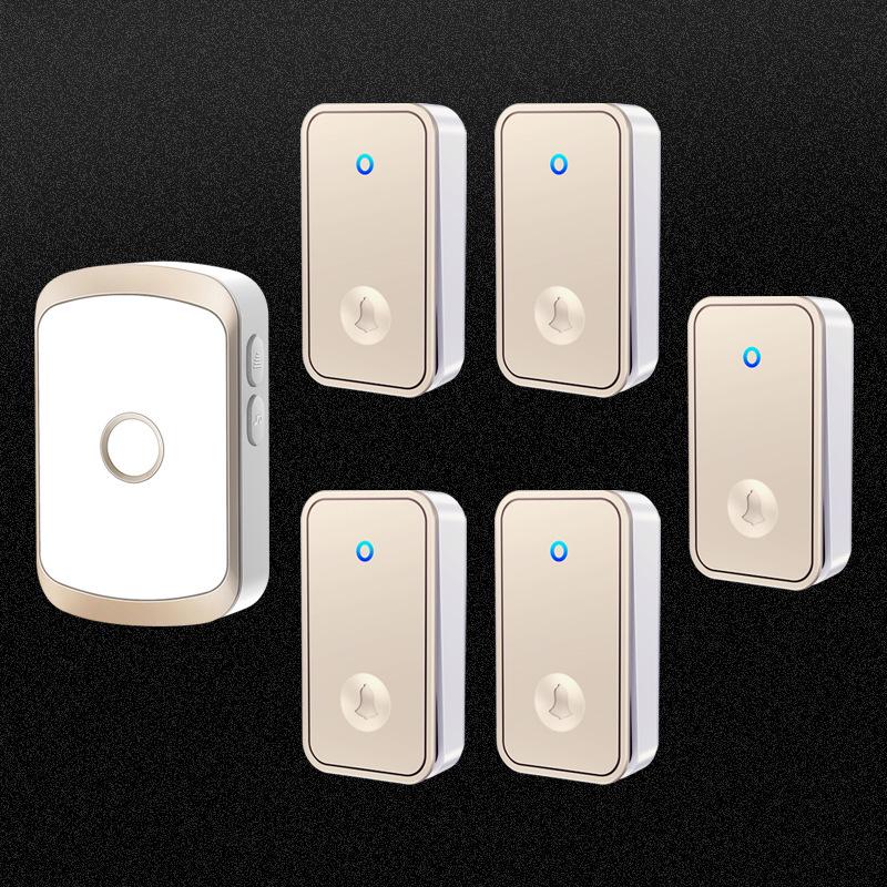 Smart, Self-Powered Wireless Doorbell with Ultra-Long Range and Five-to-One Calling, Battery-Free