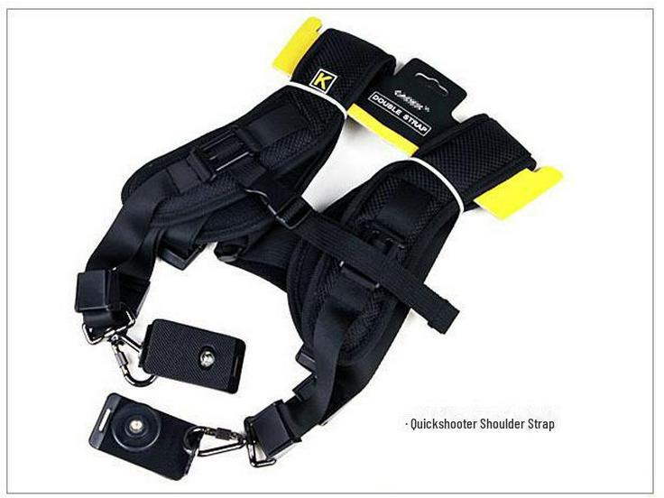 K-förmiger professioneller SLR-Doppel-Schulterkameragurt