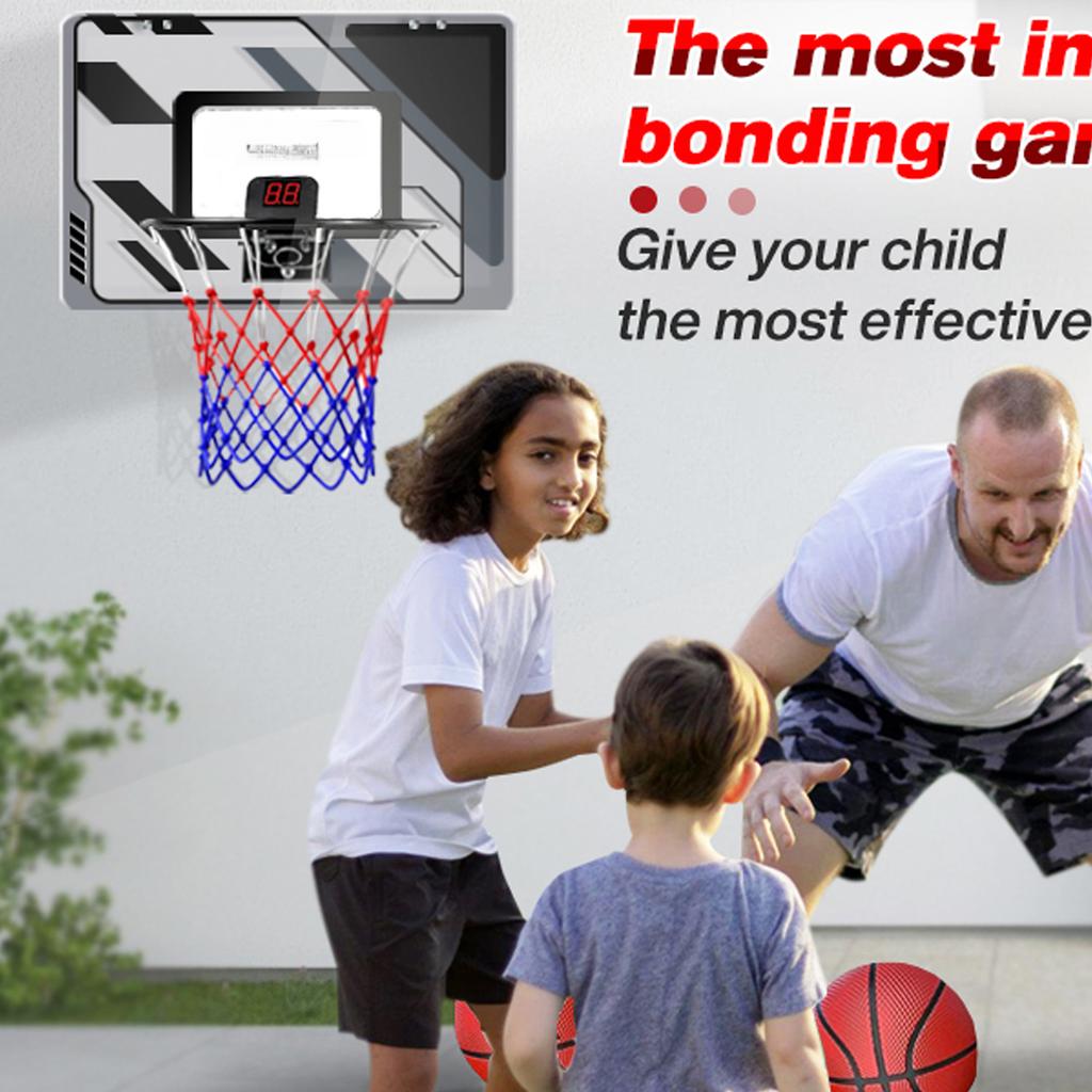Basketball Hoop Indoor  Mini Basketball Hoop with Electronic Scoreboard Basketball Toys