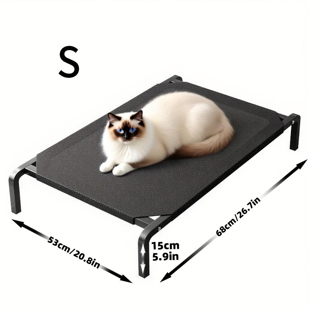 Portable Foldable Dog Bed - Moisture-Resistant Polyester Pet Bed with Removable Cover, All-Season Comfort - Easy Assembly Indoor/Outdoor Use