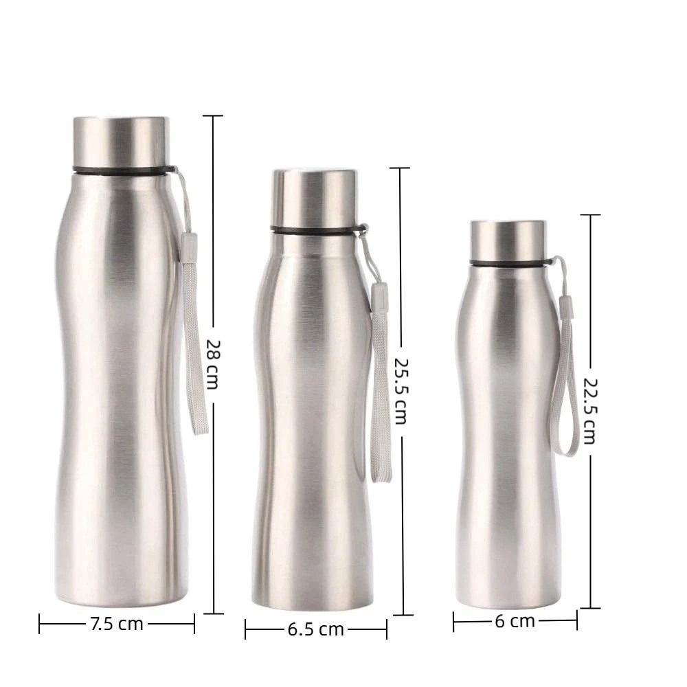 500ml/750ml/1000ml Sport Water Bottle Stainless Steel Water Bottle New Drinking Cup Travel