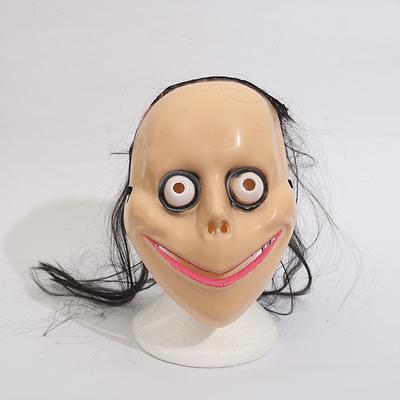 New Halloween Horror Mask With Long Hair Funny Mask V-shaped Mouth Mask Female Ghost Mask Roleplay Mask Halloween Prop
