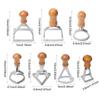 Cookie Mold Press Ravioli Stamp Maker With Wood Handle Ergonomic Dough Cutting Device Pasta Making Kit For Holidays Birthday