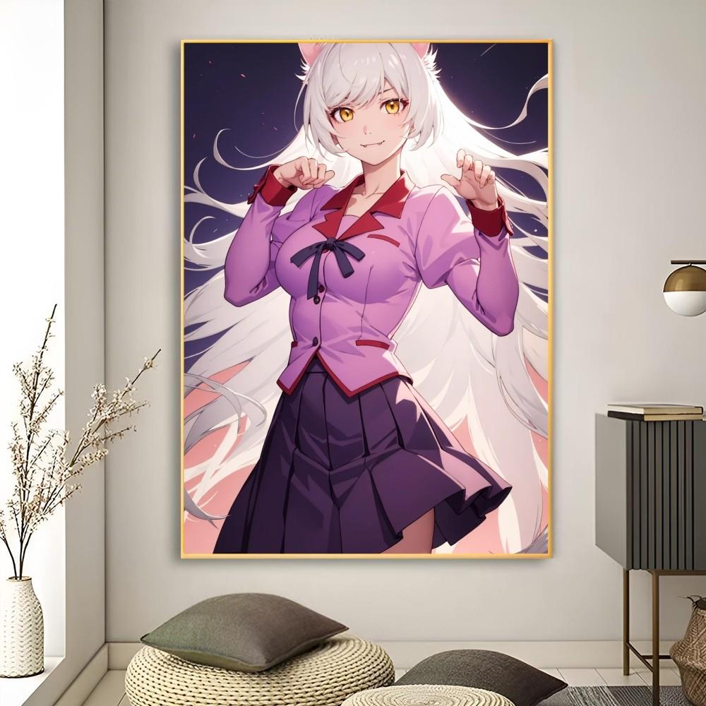 1pc Hanekawa Tsubasa Anime Kizumonogatari Poster Poster Art Print Bar Living Room Furniture Decor