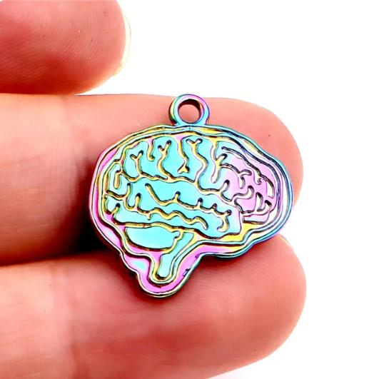 20Pcs Antique Medical Organ Brain Pendant Charms For Necklace Bracelet Handmade Jewelry Making Accessories 23252