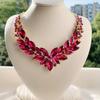 Stylish Luxury Style Rhinestone Statement Necklace Chunky Bib Necklace