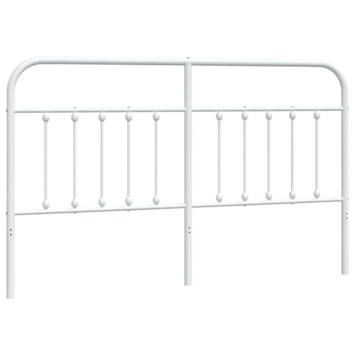 VidaXL White Metal Headboard 160 Cm 352662