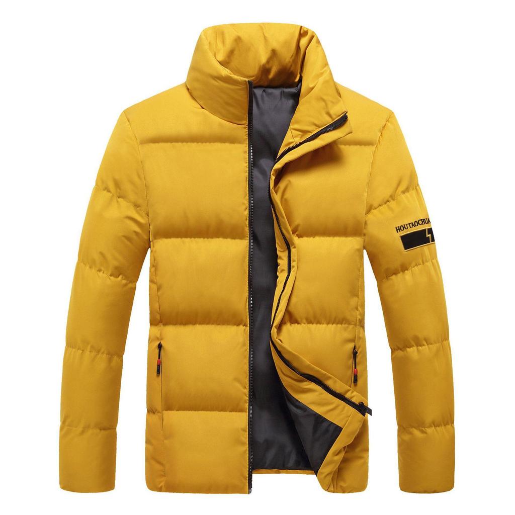 Cotton Men's Slim Winter Stand-up Collar Men's Padded Jacket Down Padded Jacket Thicker Padded Jacket for Men
