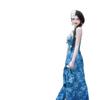 Miao Ethnic Costume for Girls - Blue Batik Photography Set
