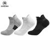 Elite Men's Low-Cut Basketball Socks: Thick Terry Bottom, Sweat-Absorbent, Breathable for Outdoor Running and Sports