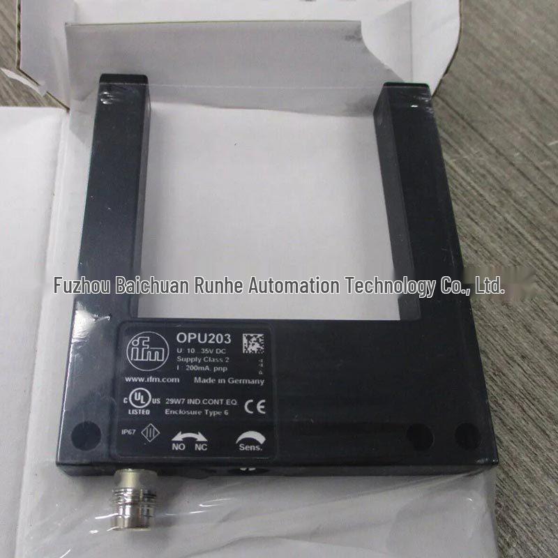 OPU203 IFM Fork-Type Photoelectric Sensor with Metal Housing - Brand New Original