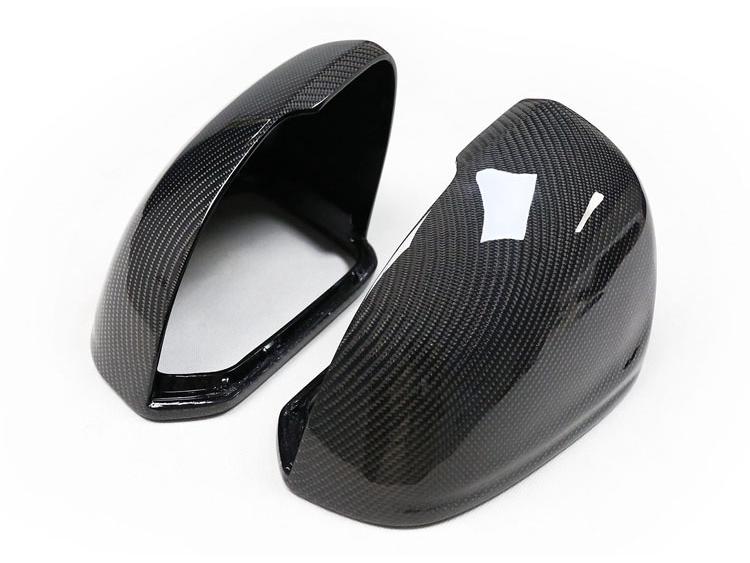 Carbon Fiber Replacement Rearview Mirror Cover for Volvo S60, V60, XC40, and S90