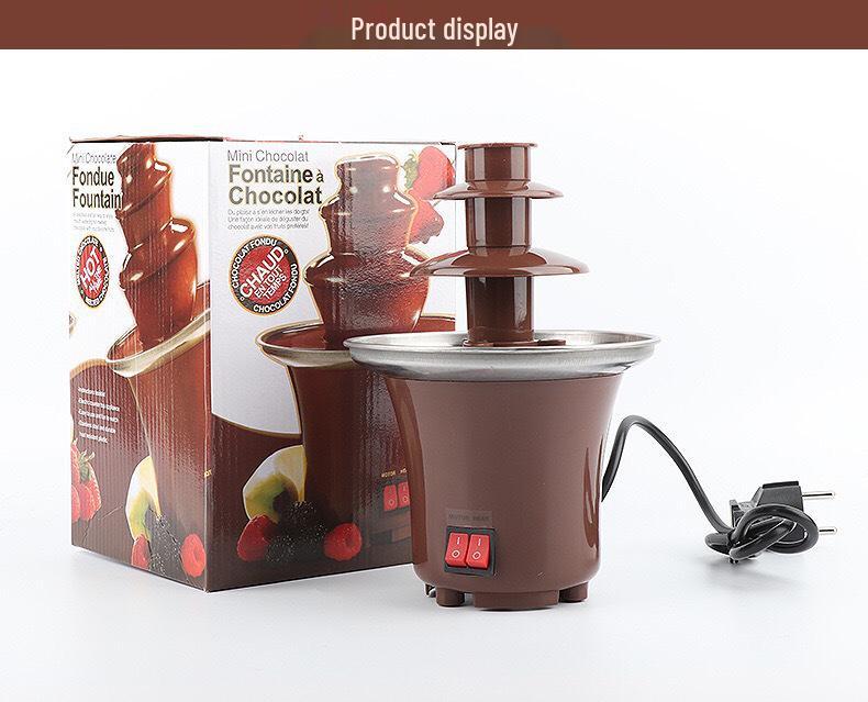 Mini Chocolate Fountain Machine for Home Use - DIY Heating and Melting Tower