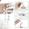 Pipe Unclogger Disposable Flower Decor Drain Strainer with Chain Anti Clog Hair Catcher Sink Tub Shower Kitchen Drain Cleaner