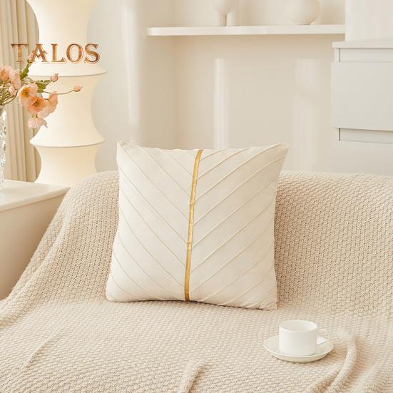 Couch Überwurf Kissenbezug 18x18 Zoll Dekorative Kissenhülle Einfarbiger Kissenbezug mit Verdecktem Reißverschluss für Sofa Bett Wohnzimmer Heimdeko