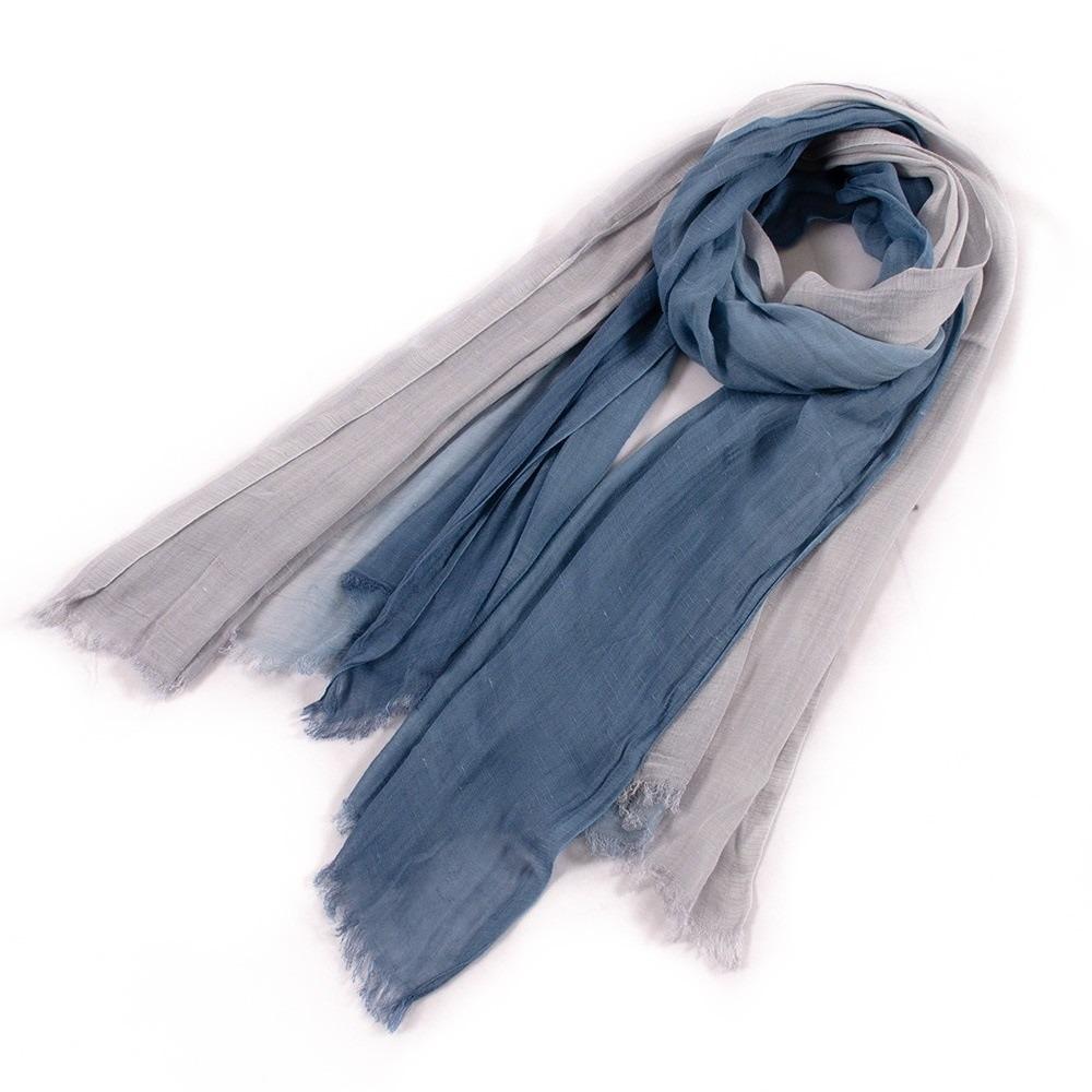 

Color Matching Thin Fabric Cotton Scarf Soft Texture Simple Long Shawl Lightweight Versatile Hijab Scarf Vacation