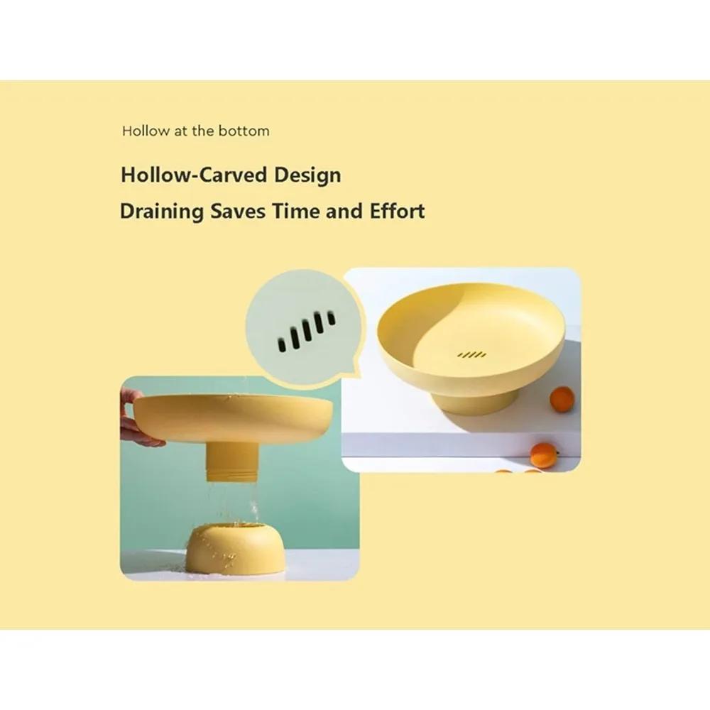Large Capacity Fruit Snacks Bowl Party Food Dessert Display Plate Kitchen Biscuit Cake Storage Tray Holder  Plastic Tank