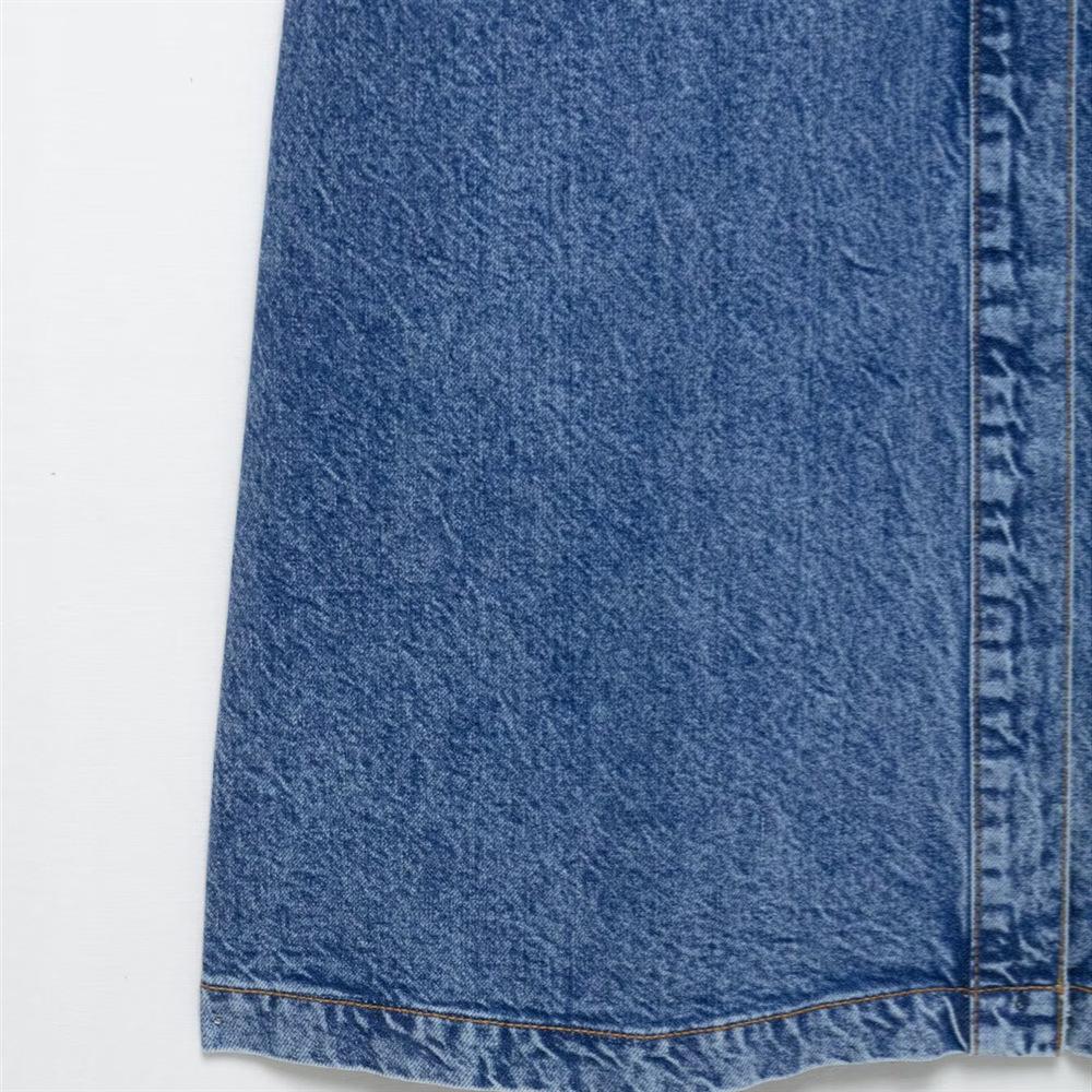 2025 Spring/Summer Women's Casual Denim Dress - Long-Sleeve, Single-Breasted, Lapel Design