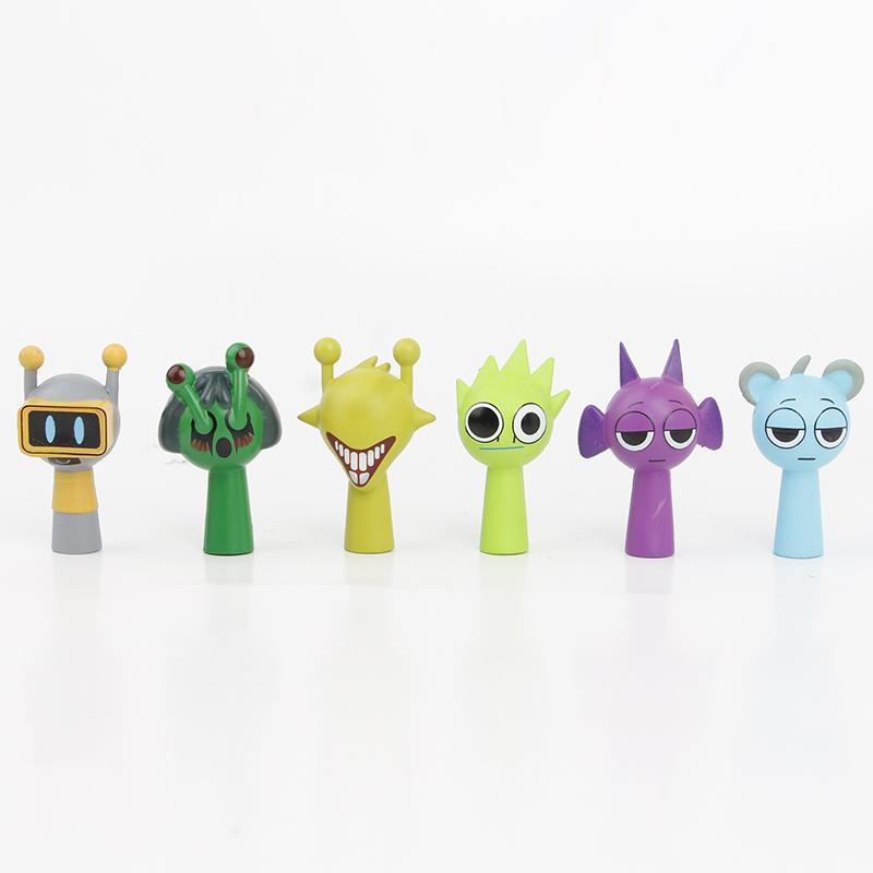 Set de 24 Piezas Figura de Acción Mini Sprunki Juguete Dibujos Animados Película Sprunki Wenda Modelo Muñeca Figuras Regalo para Niños
