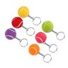 6pcs Tennis Ball Keychain Keyring Pendant Decoration Gift Multi Colors for Bags Key 4cm