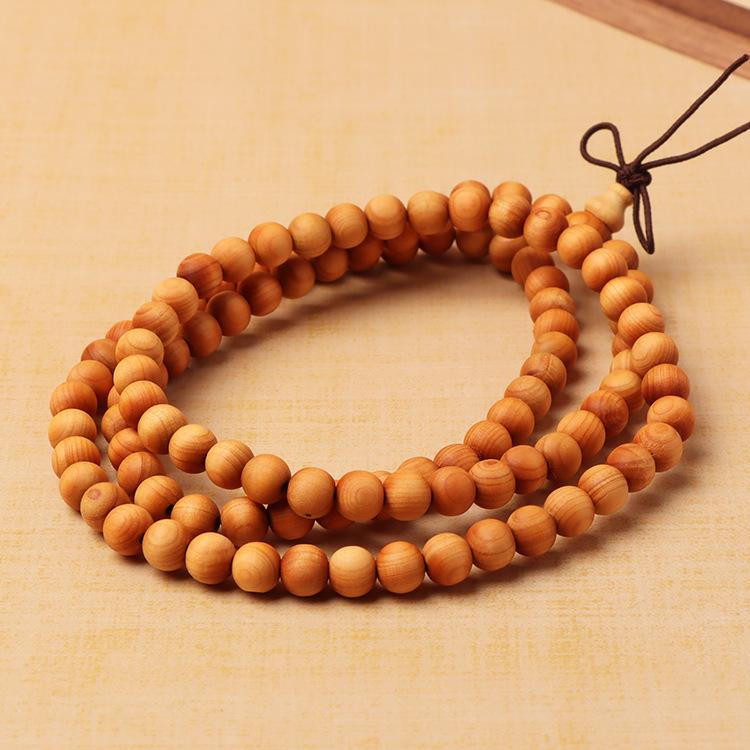 Brățară cu mărgele din lemn de tuia: 108 Mărgele de Rugăciune Budiste, Rozariu Taihang Bijuterii pentru Cupluri