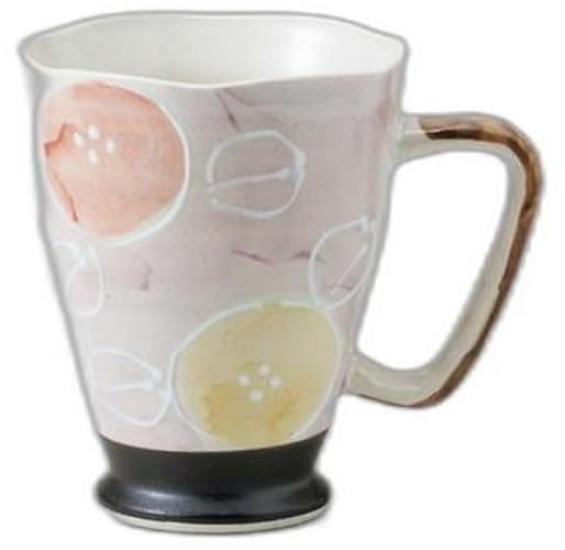 Light Yuzu Ichinen Hana Jokey Red x x 12cm Ceramic Beer Cup by Setomonohonpo [9.8 9.8 420cc]