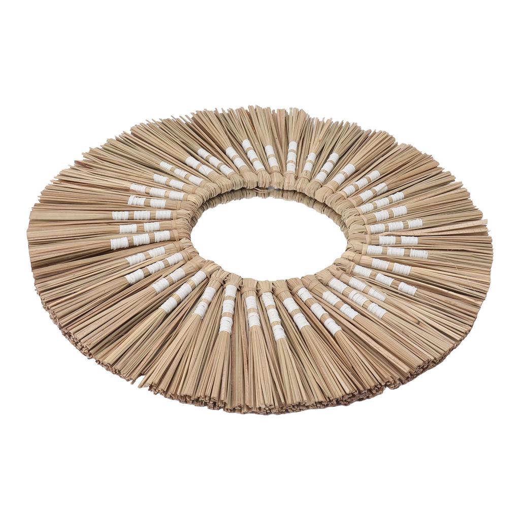 Seagrass Wall Mirror Hand Woven Decorative Round Seagrass Hanging Mirror for Entryway Bedroom Bathroom Original Color