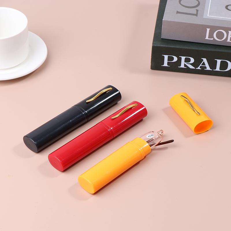 Элегантные портативные мини-очки для чтения с металлической оправой для ручек — фото 18