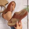 Fashion Women Slippers Summer Casual Open Toe Shoes for Women Slip on Anti-slip Wedge Beach Slippers Casual Fashion Sandals Slides Women